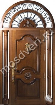 Арочная входная дверь с ковкой ВДА-73 - купить от производителя Мосдвери Арочная входная дверь с ковкой ВДА-73